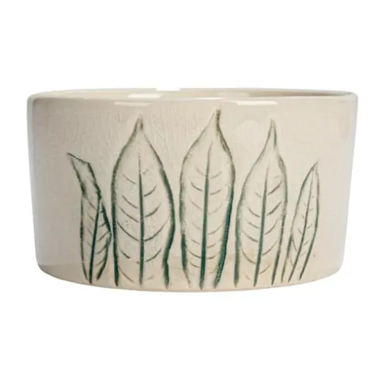 Hello Honey&reg; 4" Cream Stoneware Botanicals Bowl Set {10}