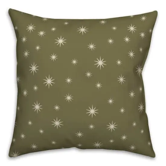 Green Twinkle Throw Pillow {1}