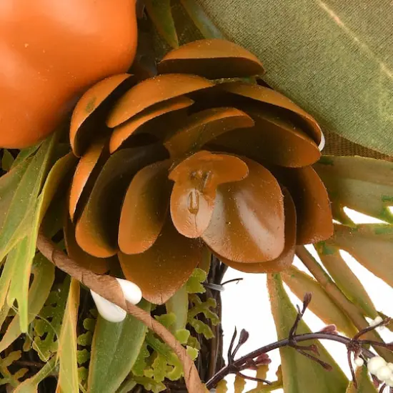 26" Harvest Wall Flower Swag {6}