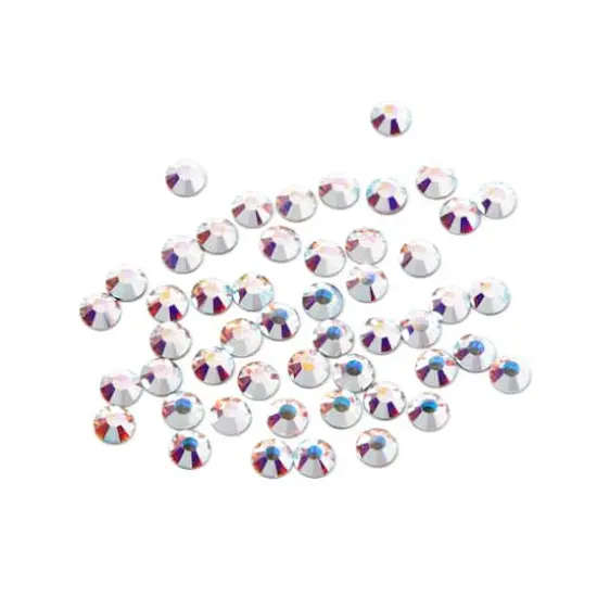 SS16 Round Hotfix Austrian Crystals by Bead Landing&trade;, 50ct. Crystal Aurora Borealis {1}
