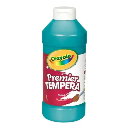 Crayola&reg; 16oz. Turquoise Premier Tempera Paints, 3ct. {3}