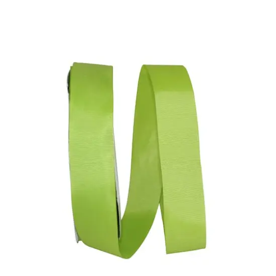 JAM Paper 1.5" x 100yd. Grosgrain Allure Ribbon Apple Green {1}