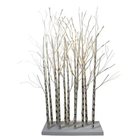 4ft. Micro LED Decorative Birch Trees with Platform {1}