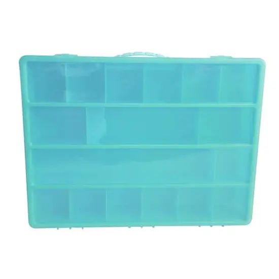 14" Plastic Craft Case by Creatology&trade; Teal {1}