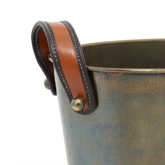 16" Bronze Contemporary Wine Bucket {4}