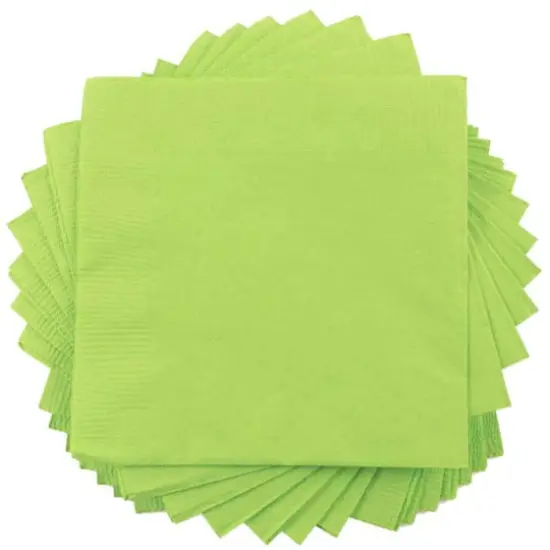 JAM Paper Medium Lunch Napkins, 100ct. Lime Green {1}