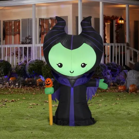Airblown&reg; Disney&reg; 3.5ft. Stylized Maleficent Halloween Decoration {3}