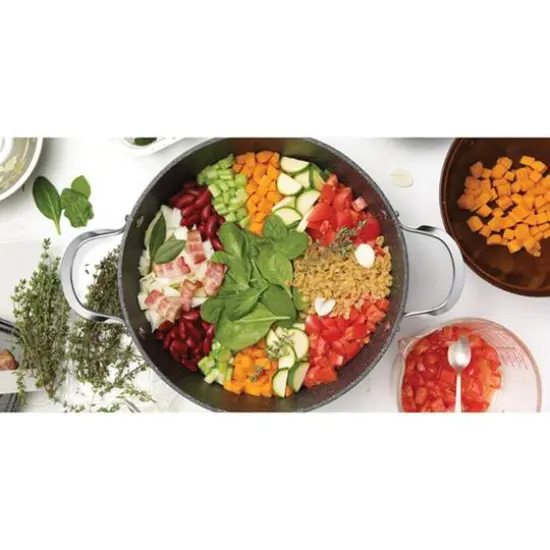 THE ROCK by Starfrit One Pot 7.2qt. Stock Pot with Lid {6}