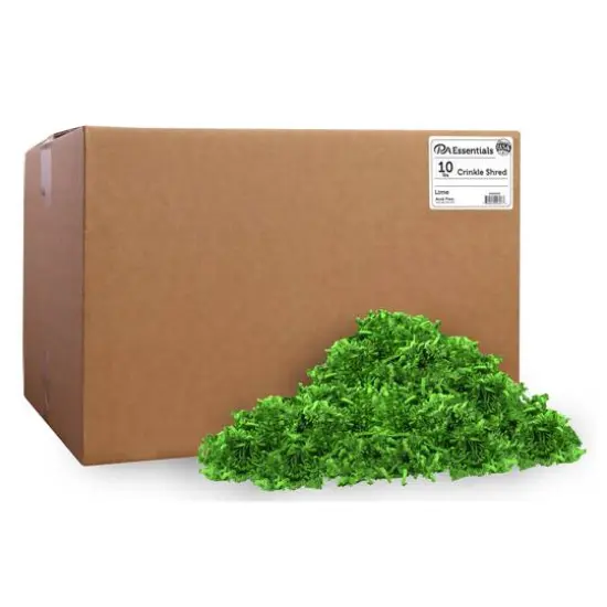 PA Essentials Crinkle Shred Box, 10lb. Lime {1}