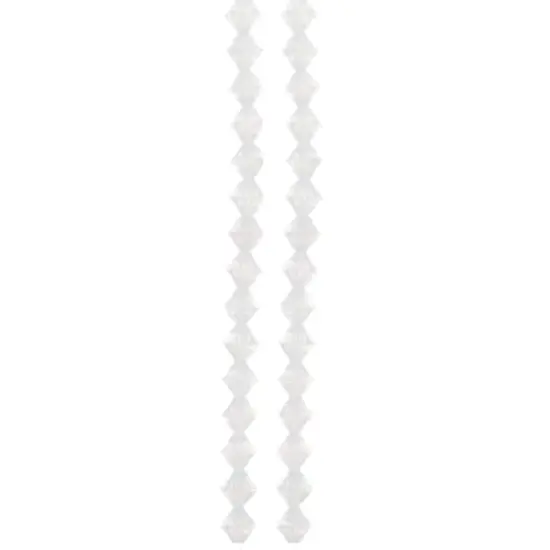 Preciosa Glass Crystal Bicone Beads, 8mm by Bead Landing&trade; White Opal {4}