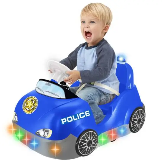 Kiddieland Blue Police Powered Bumper Car {3}