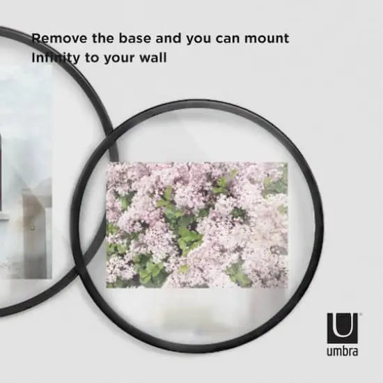 Umbra Black Infinity Round 4" X 6" Picture Frame {3}