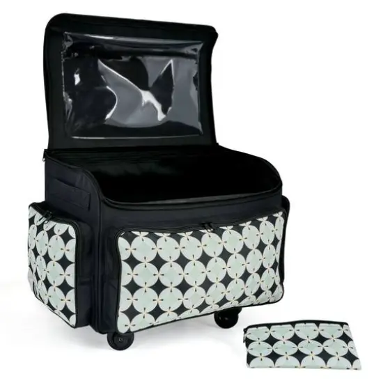 Dritz&reg; 4-Wheel Rolling Sewing Machine Tote {4}