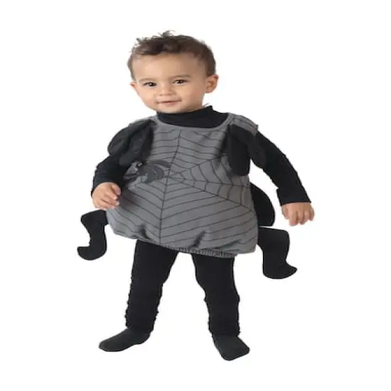 Small Gray & Black Baby Spider Toddler Costume {1}