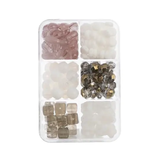 John Bead Czech Glass Recipe Box Beading Kit Ice Wine {5}