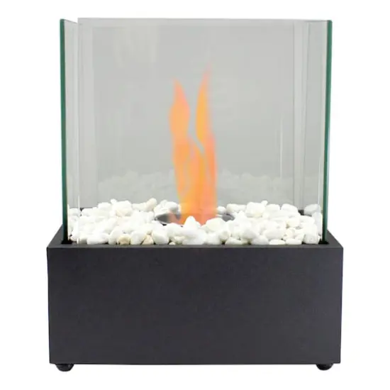 11.5" Bio Ethanol Ventless Portable Tabletop Fireplace with Flame Guard {1}