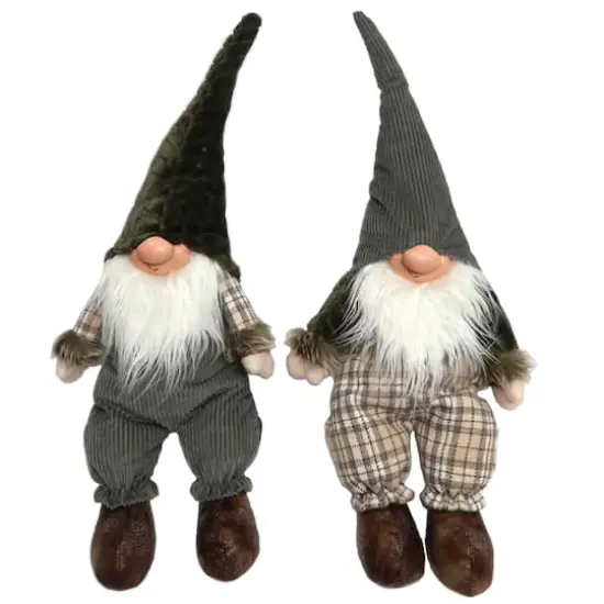 Santa's Workshop 16" Sitting Happy Gnomes Set {1}