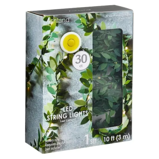 10ft. Leaf Garland String Lights by Ashland&trade; {5}