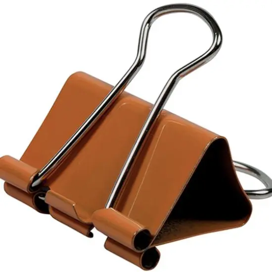 JAM Paper 1.25" Colorful Binder Clips, 30ct. Orange {4}