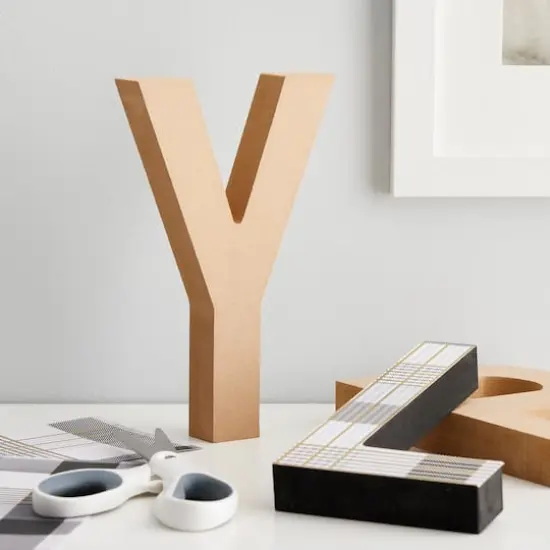 8" MDF Block Letter by Make Market&reg; Y {3}