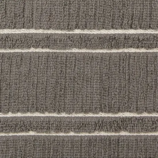 DII&reg; J&M Gray Ribbed Terry Dishtowel & Dishcloth Set {7}