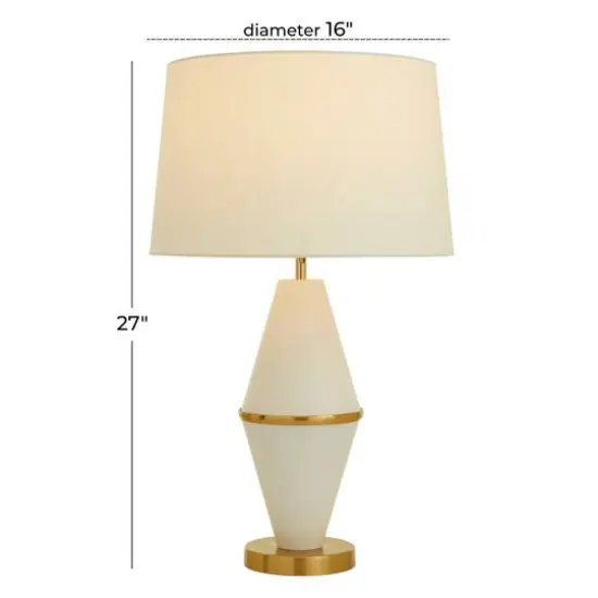 CosmoLiving by Cosmopolitan 27" Contemporary Table Lamp White {8}