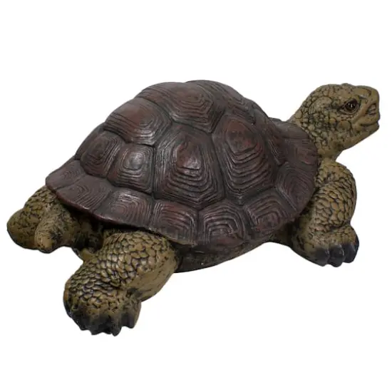22.75" Brown & Green Turtle Outdoor Garden Statue {6}