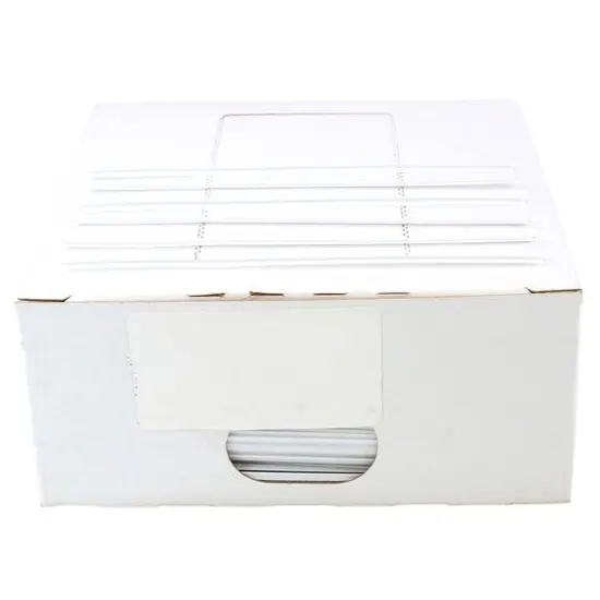 JAM Paper Home D&eacute;cor Trimmings 4" Paper Twist Ties, 2,000ct. White {1}