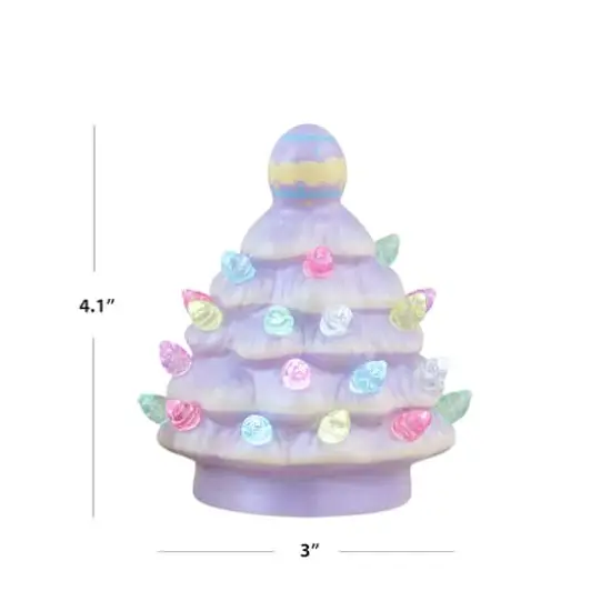 Mr. Cottontail 4" Ceramic Easter Trees Set {4}