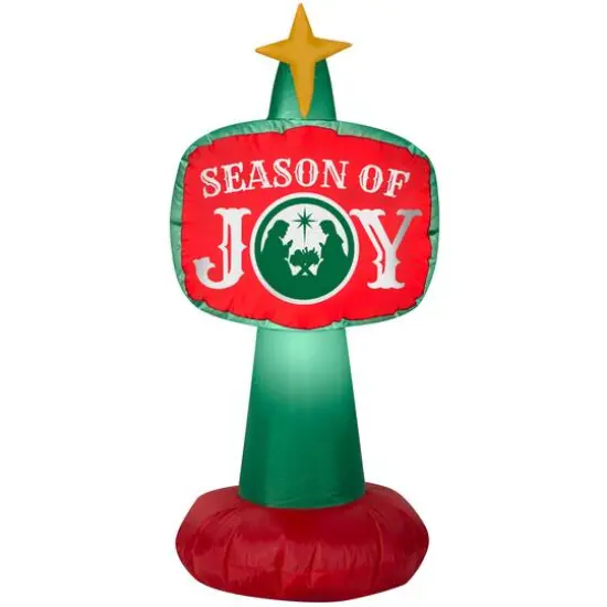 3.5ft. Airblown&reg; Inflatable Outdoor Season of Joy Sign {1}