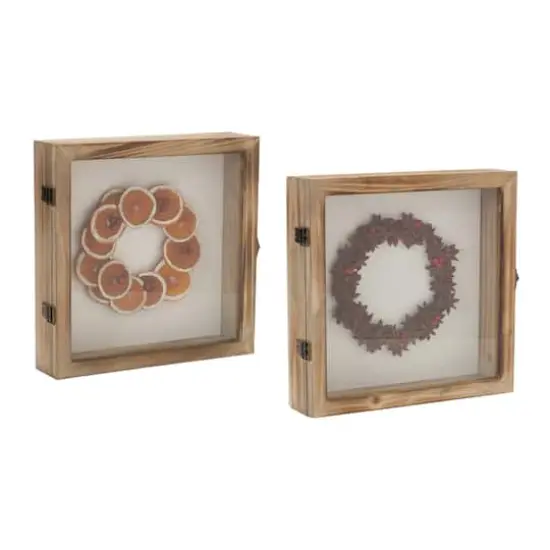 10" Dried Fruit Wreath Shadow Box Set {1}
