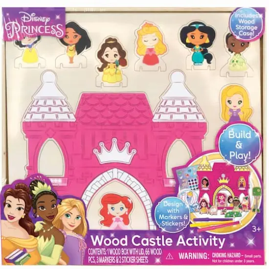 Disney Princess: Wood Castle Activity Building & Decorating Set {1}