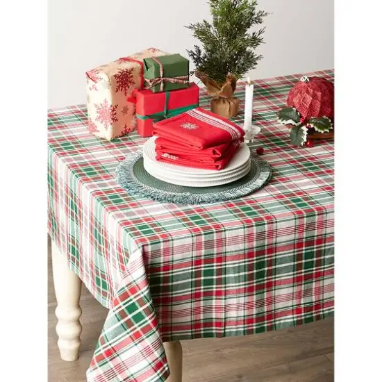 DII&reg; Yuletide Plaid Tablecloth {3}
