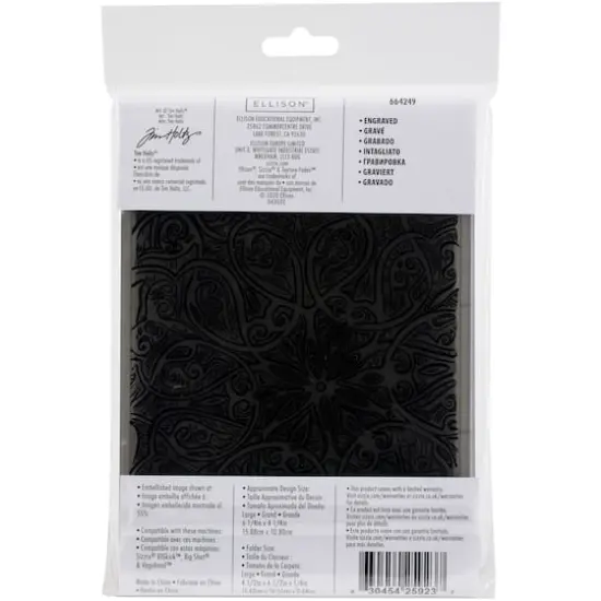 Sizzix&reg; 3D Texture Fades&trade; Tim Holtz&reg; Engraved Embossing Folder {3}