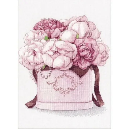 Oven Gentle Peonies Cross Stitch Kit {1}
