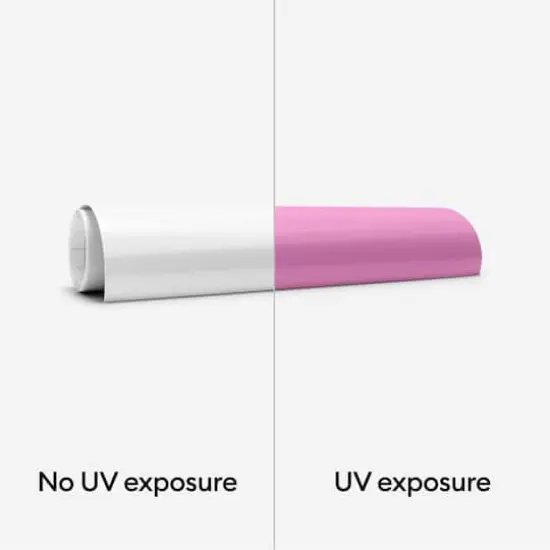 Cricut® UV-Activated Color-Changing Iron-On White/Pastel Red {3}