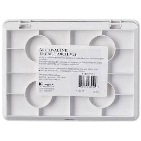 Ranger Archival Ink&trade; Jumbo Pad Vermillion {4}