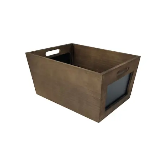 Medium Espresso Crate with Chalkboard by Ashland&reg; {4}