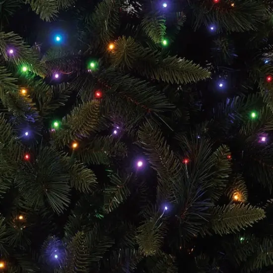 7.5ft. Pre-Lit Glendale Spruce Artificial Christmas Tree, LumaDazzle™ Color Changing LED Lights by Ashland® {3}