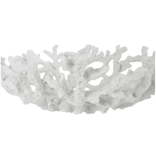 Coastal Coral Textured Decorative Bowl Set White {6}