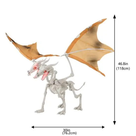 3.9ft. Animated 2-Headed Dragon Skeleton by Ashland&reg; {5}