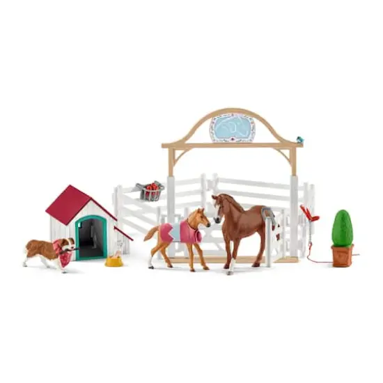 Schleich Horse Club Hannah's Guest Horses with Ruby the Dog Playset {1}