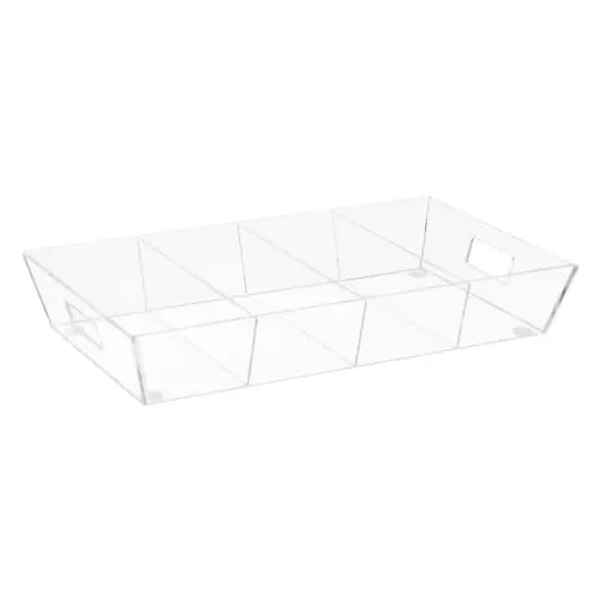 Mind Reader 19.25" Clear 4-Compartment Kitchen Organizer {1}