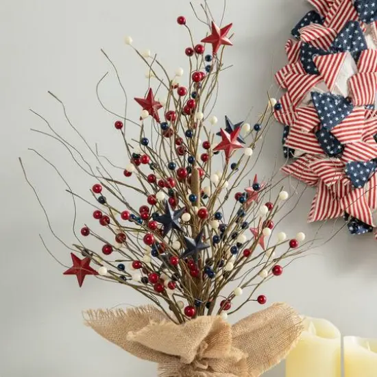 Glitzhome&reg; 20" American Berry Table Tree {5}