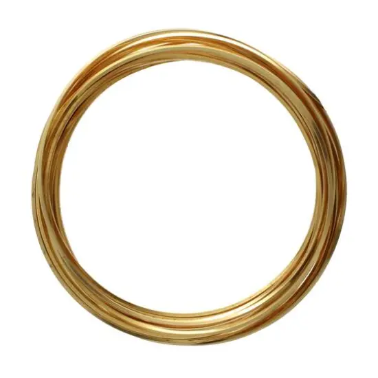 The Beadsmith® Wire Elements™ 18 Gauge Tarnish Resistant Square Soft Temper Wire, 4yd. Gold {2}