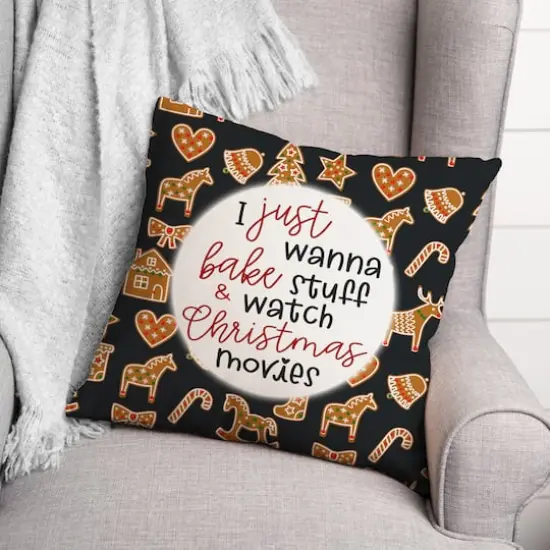 Christmas Movies Throw Pillow {4}