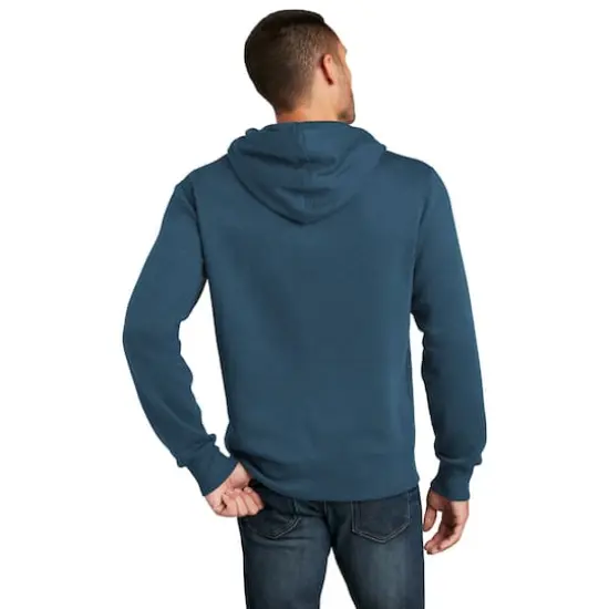 District&reg; Perfect Weight&reg; Fleece Hoodie Heathered Poseidon Blue {6}