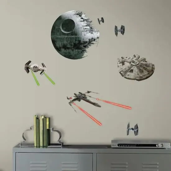 RoomMates Star Wars Classic Spaceships Peel & Stick Decals {4}