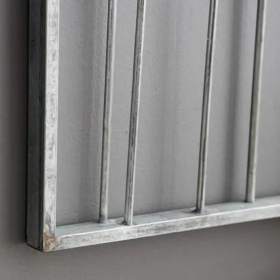 Silver Iron Leaves Wall Decoration {5}