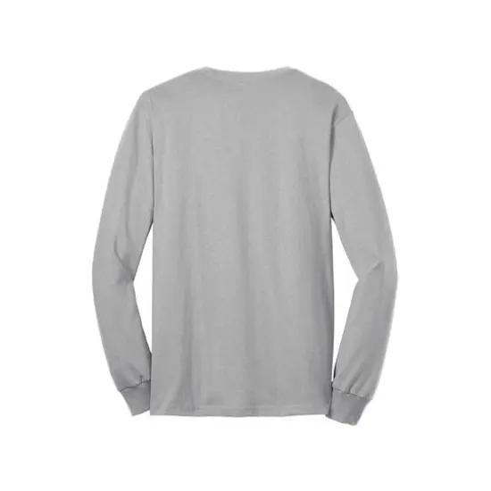 Port & Company&reg; Long Sleeve Tall Core Blend T-Shirt Ash {4}